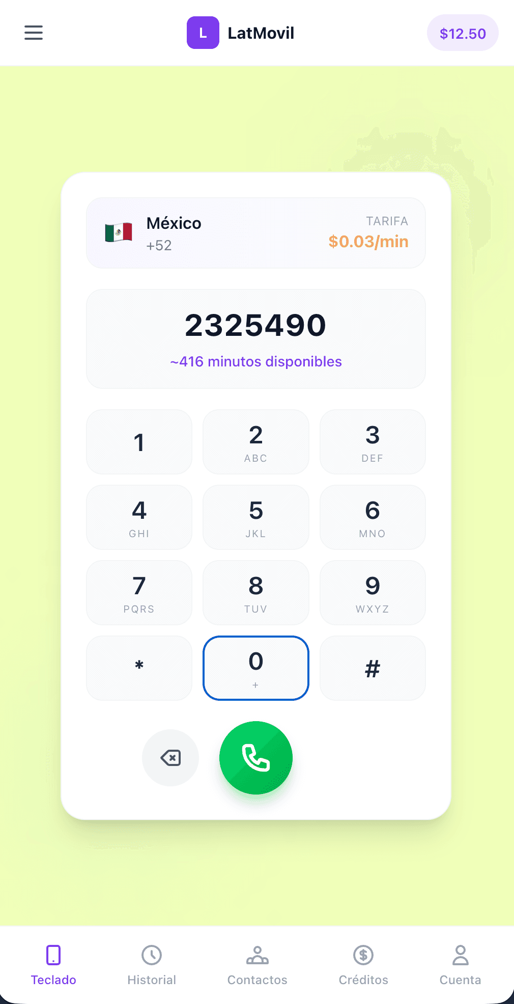MovilHoy App - Marcador telefónico